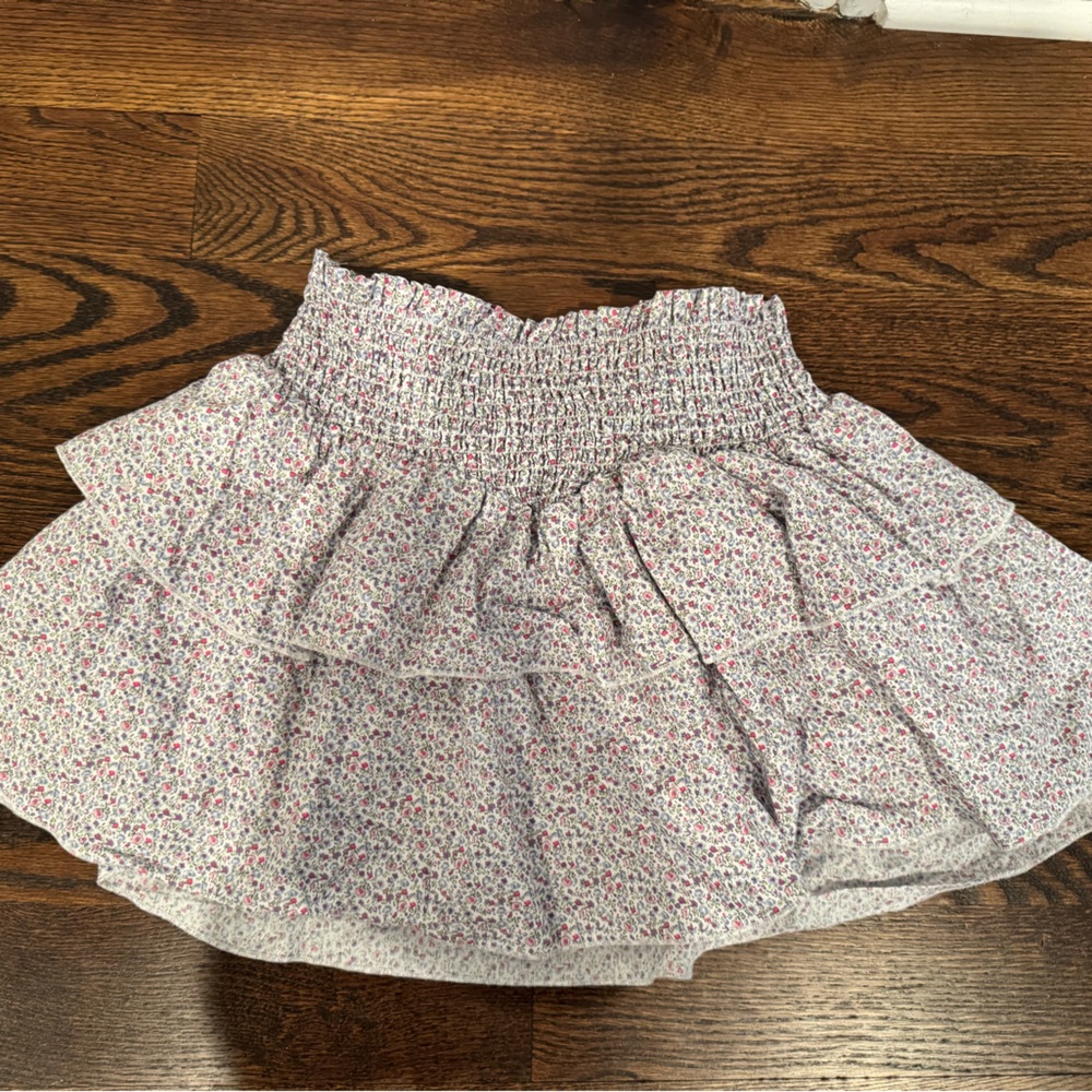 Katie J NYC Floral Ruffle Skirt